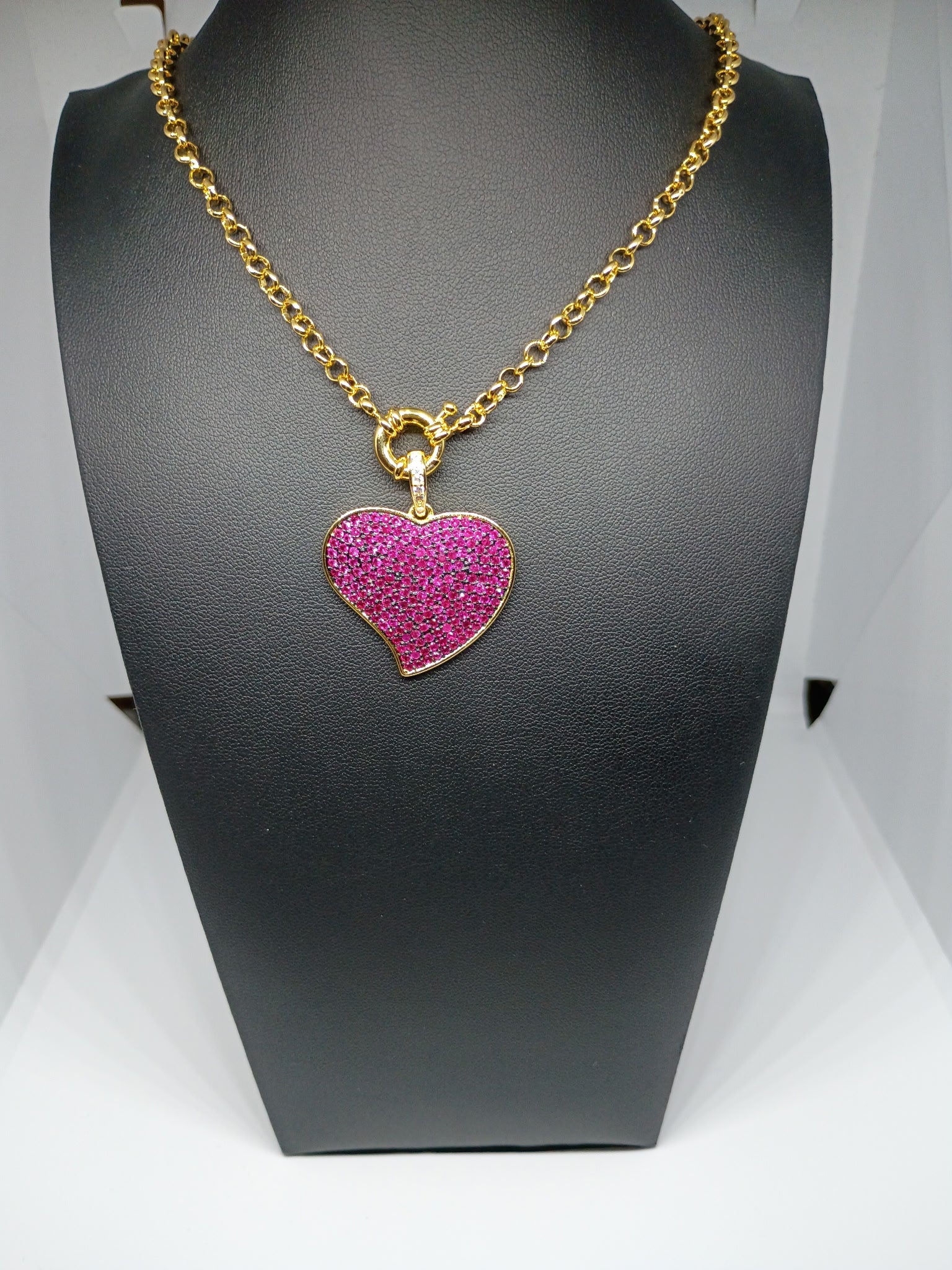 Pink Blush Enchanted Heart Chain