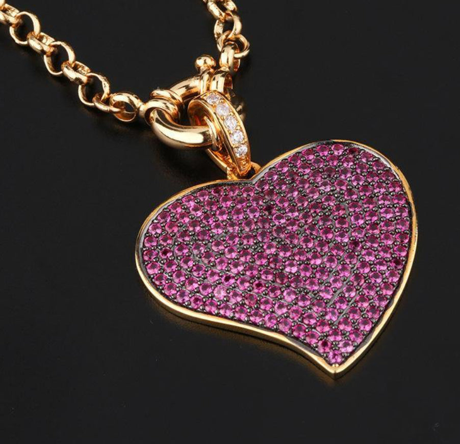 Pink Blush Enchanted Heart Chain